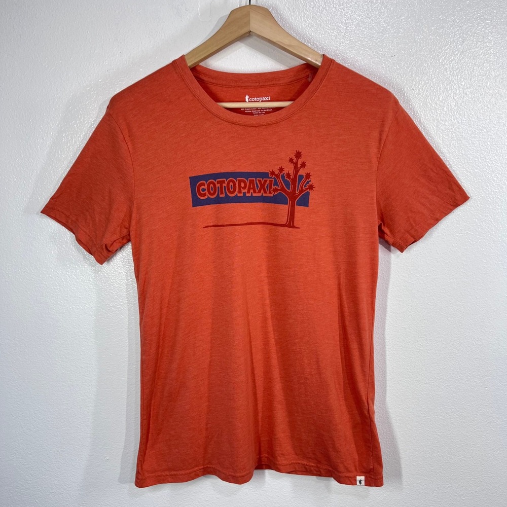 Cotopaxi Hello Desert T-Shirt Joshua Tree National Park Organic Rust Women's L